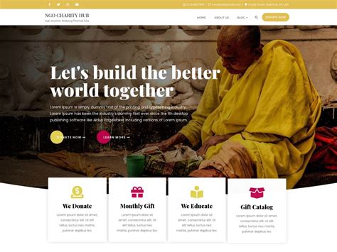 charity hub theme|NGO Charity Hub Theme — WordPress.com.